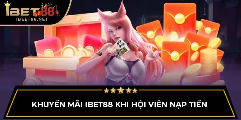Khuyến mãi IBET88 khi hội viên nạp tiền 